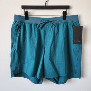 NWT LULULEMON DPCV Teal Green License To Train Shorts 7" Linerless Men's XXL